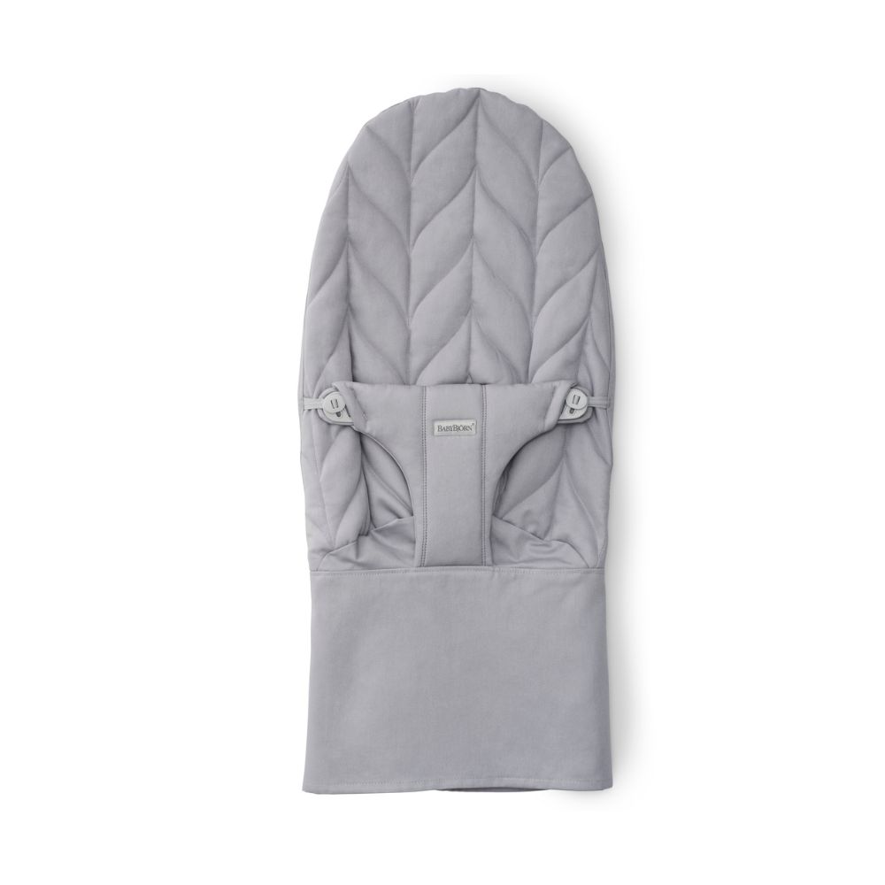 בד טרמפולינה בליס ארוג עלי כותרת, אפור בהיר